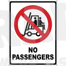 No Passengers Sign