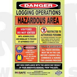 Log/Hazardous Sign Reflective Safe Zone - In Cab