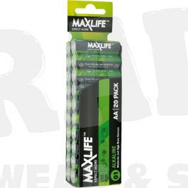 MaxLife Alkaline AA Batteries 20 Pack