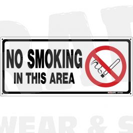 No Smoking In This Area Sign