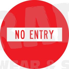 No Entry Sign RG-9/RD2 Round Reflective