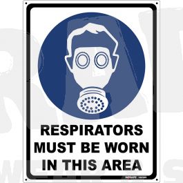 Respirators Must Be Worn Sign