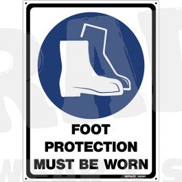 Foot Protection Must Be Worn Sign