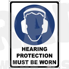 Hearing Protection Must Be Worn Sign