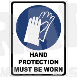 Hand Protection Must Be Worn Sign