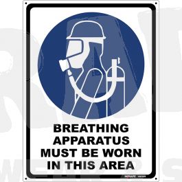 Breathing Apparatus Must Be Worn Sign