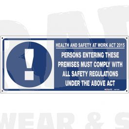 Health & Safety in Employment Act 2015 Sign