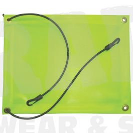 Fluoro/Yellow Safety Flag Bungy Cords & Hooks