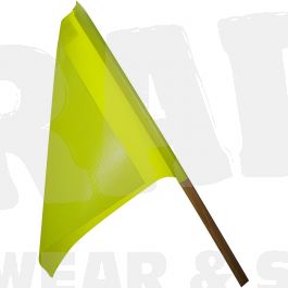 Fluoro/Yellow Safety Flag incl - 600mm Dowel