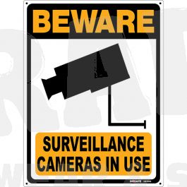 Beware - Surveillance Cameras In Use + Image