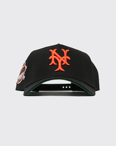 New Era 940 AFrame 50’s World Series New York Mets Snapback - Black/Orange