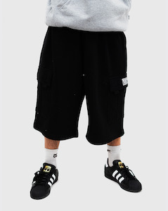 Clothing: Pro Club Fleece Cargo Shorts - Black