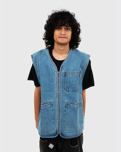 Huffer Denim Pack Vest - Mid Wash