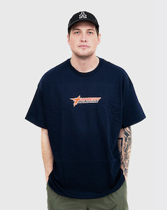 Clothing: Top Heavy Corpo Logo Shirt - Navy