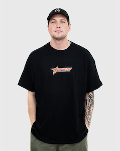 Clothing: Top Heavy Corpo Logo Shirt - Black