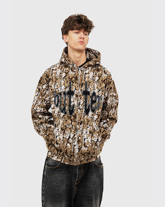 Butter Goods Frenzy Zip Hood - Tan Camo