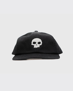 Zero Skull Applique Hat - Black