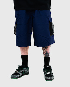 Clothing: Bronze 56k Mesh Cargo Shorts - Navy