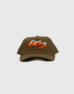 Clothing: Frog Dino Logo 5 Panel Hat - Olive