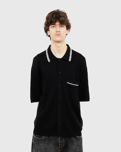 Clothing: Huffer Studio Knit Shirt - Black