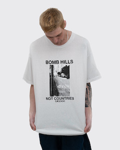 Clothing: GX1000 Bomb Hills Not Countries Shirt White