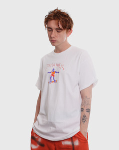 Clothing: Thrasher Gonz Fill Logo Shirt - White - Sale