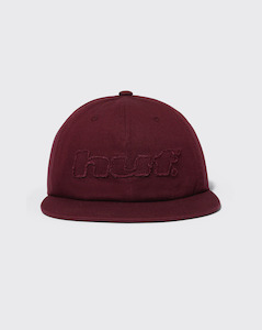 Huf Distressed Logo 5 Panel Hat - Raisin