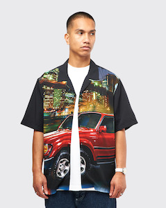 Clothing: Huf x Toyota Big City Resort Shirt - Black