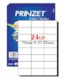 Prinzet A4 Labels 24UP (100 sheets)