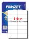 Prinzet A4 Labels 14UP (100 sheets)