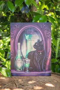 Absinthe Cat Canvas