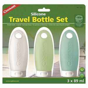 Camping equipment: Coghlans Silicone Travel Bottle Set