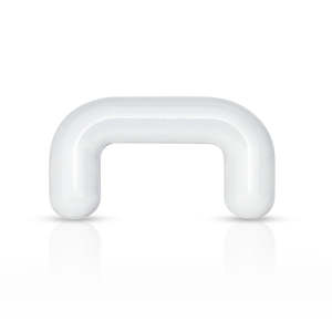 Clear Acrylic Septum Retainer 14 Gauge - FXC