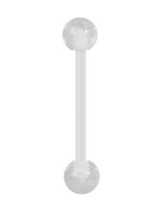 14 Gauge Bioplast Barbell with Balls - FURB