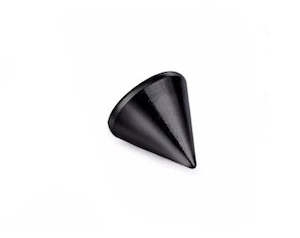 Black Threaded Spike 16 Gauge - BK-ST-CONE