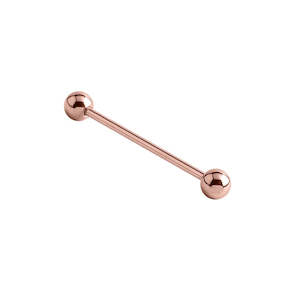 Rose Gold Barbell 14 Gauge - RGBRB