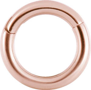 Rose Gold Hinged Ring 14 Gauge - RGBHSR