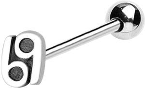 Jewellery: SS316L Fancy Tongue Barbell - B180A