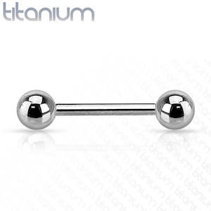 Titanium High Polish Barbell 14 Gauge - TBRB