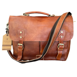 Computer peripherals: Bari Genuine Leather Messenger Bag