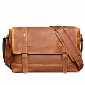 Cadiz Genuine Leather Messenger Bag