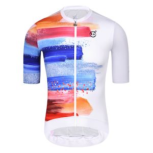 Monton Skull Mens Cycling Jersey Paint Brush