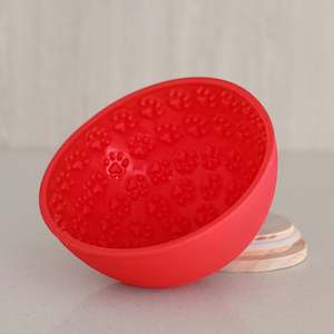 Dog grooming: Tricky Dog | Wobble Bowl - Red Paws