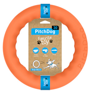 Pitch Dog | Fetch Ring | Tangerine