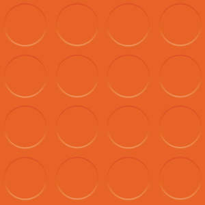 Studded Rubber Flooring Tiles - Orange - 1sqm