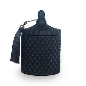 Candle: Tassel in Matt Black- Large