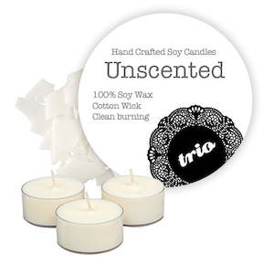 Candle: Unscented Tealights 3 Pack