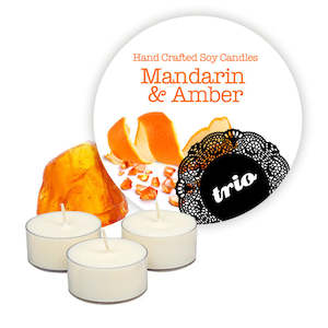 Mandarin & Amber Tealights 3 Pack