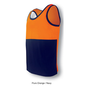 Unisex Adults Hi-Vis Polyface / Cotton Back Singlet Triton Sourcing