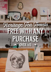 Gift With Purchase 2024 - Heritage Tea Towel (Assorted Design)